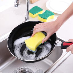嗨購 廚房去污雙面魔力海綿擦洗碗刷鍋刷碗清潔刷海綿塊 蜜芽,中國領(lǐng)先的進口母嬰限時特賣商城